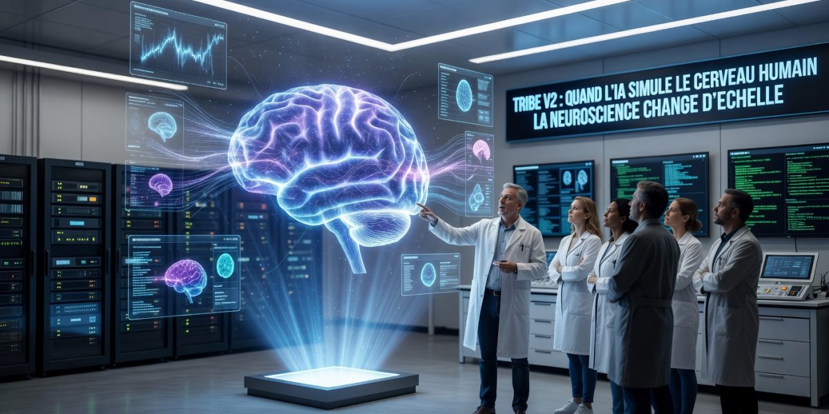 TRIBE v2 : quand l&rsquo;IA simule le cerveau humain, la neuroscience change d&rsquo;échelle
